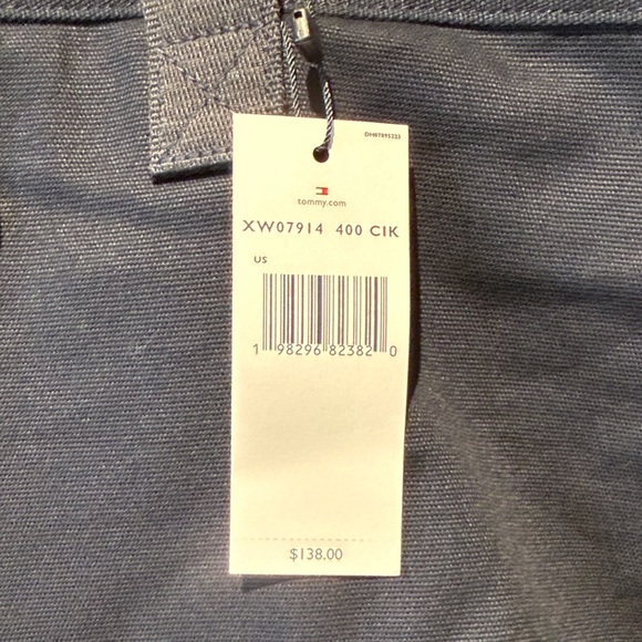 Tommy Hilfiger Black Duffel Bag with Red and White Stripe - Picture 3 of 8